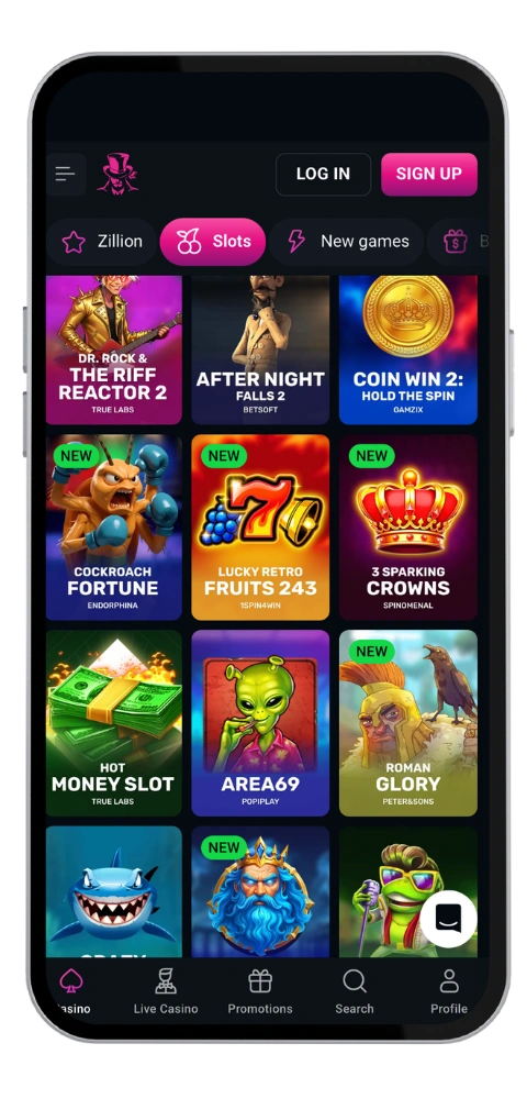 Spins Up casino herunterladen